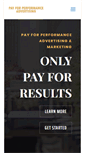 Mobile Screenshot of payforperformanceadvertising.com